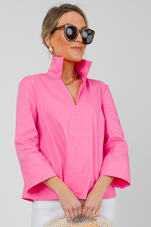 A-Line Collared Top, Pink - 0507-102p.jpg