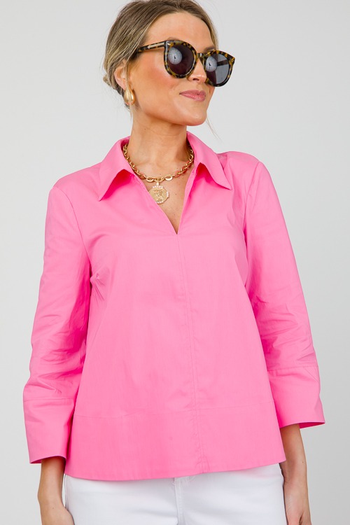 A-Line Collared Top, Pink - 0507-109.jpg