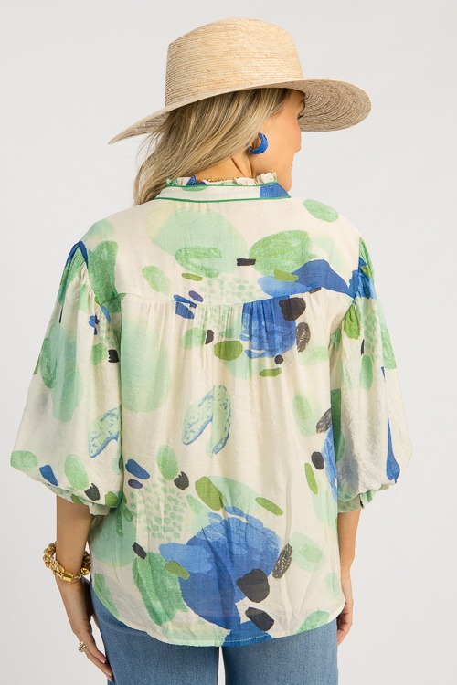 Piper Printed Blouse, Green - 0507-11.jpg