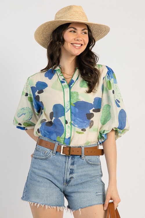 Piper Printed Blouse, Green - 0507-12.jpg