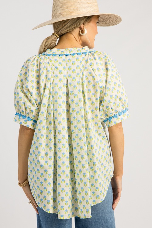 Scallop Trim Floral Top, Blue - 0507-44.jpg