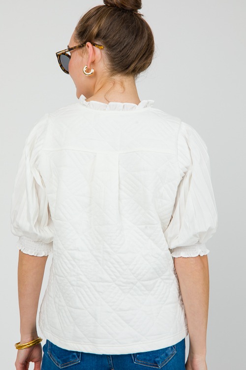 Quilted Pleat Sleeve Top, OffWh - 0507-88.jpg