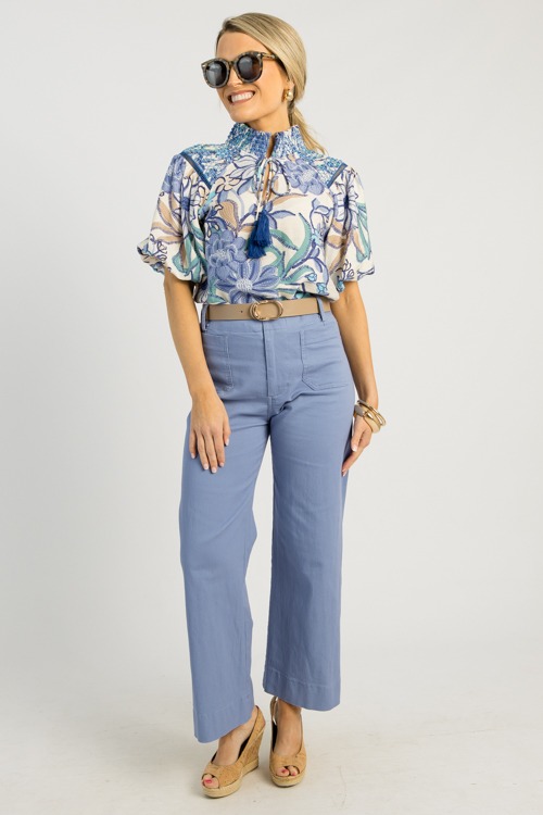 Smock Talk Floral Top, Navy - 0508-100.jpg