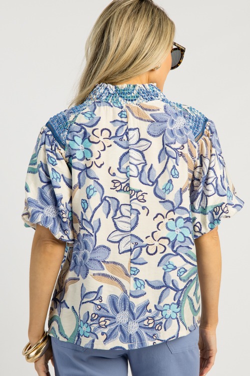Smock Talk Floral Top, Navy - 0508-102.jpg
