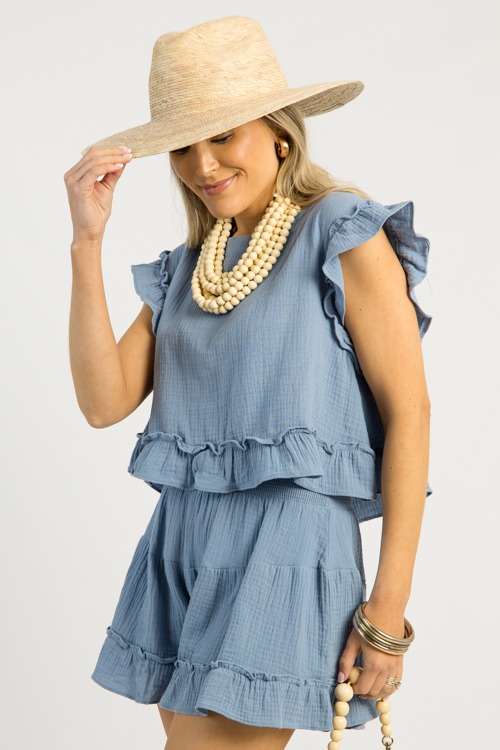 Marley Gauze Set, Denim Blue