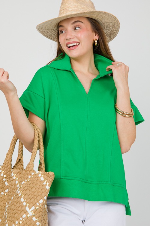 Collared Pullover Top, Green - 0508-40.jpg