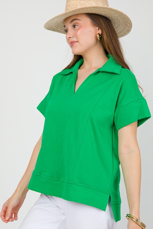 Collared Pullover Top, Green - 0508-42.jpg