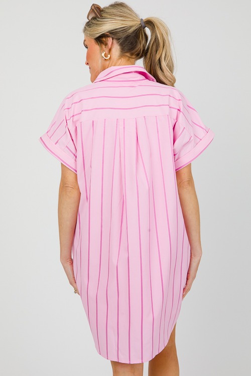 Ribbon Stripe Shirt Dress, Pink - 0508-64.jpg