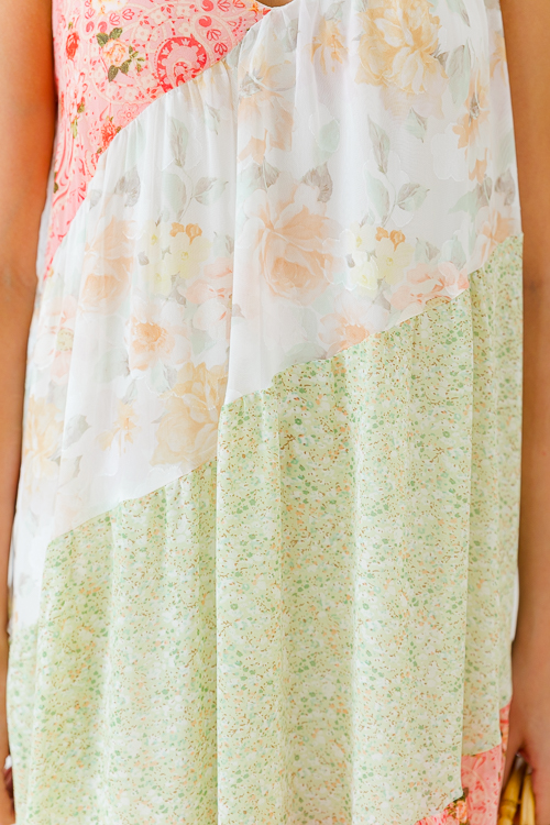 Printed Colorblock Maxi, Multi