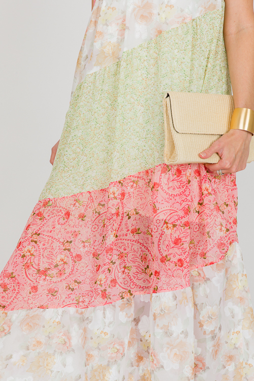 Printed Colorblock Maxi, Multi