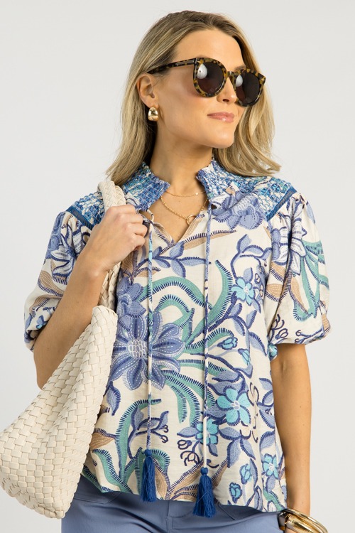Smock Talk Floral Top, Navy - 0508-95p.jpg