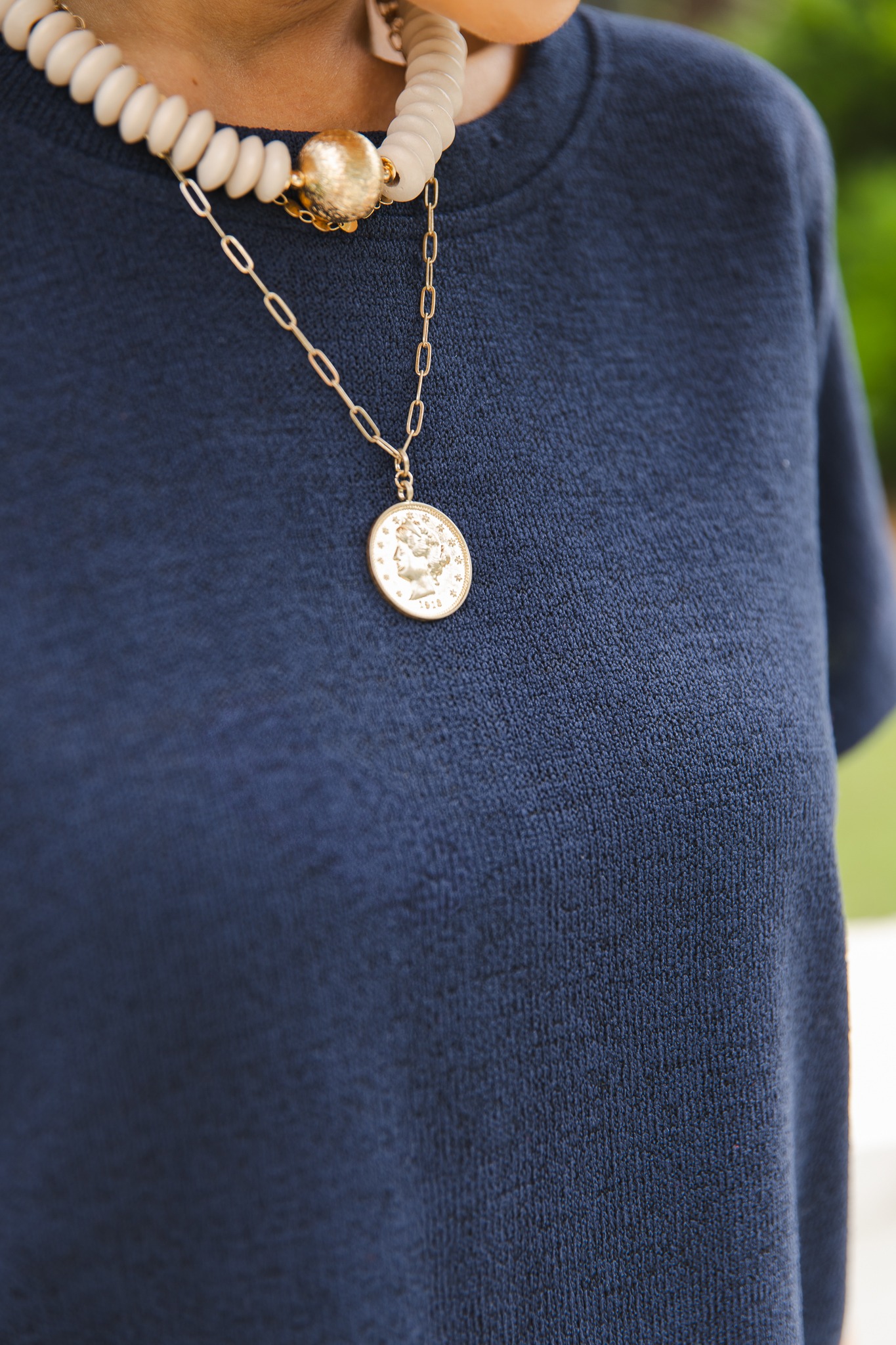 Coin Disk Chain Necklace - 0509-132.jpg