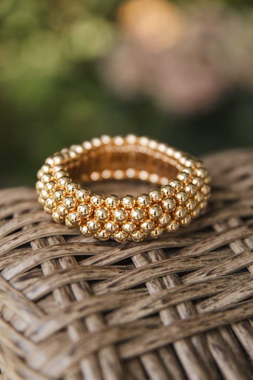 Bubbles Beaded Bracelet, Gold - 0509-20.jpg