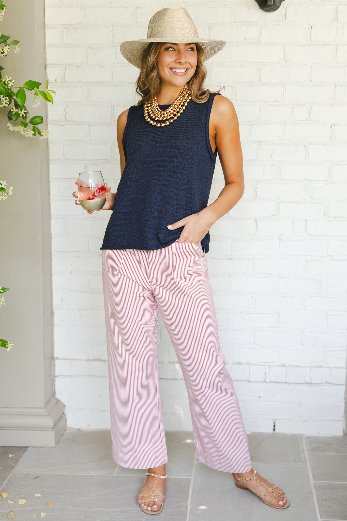 Alaya Stripe Pants, Red - 0509-203.jpg