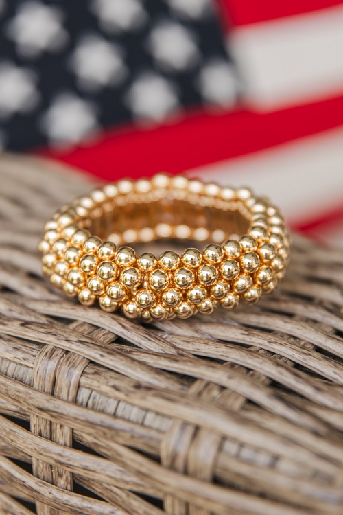 Bubbles Beaded Bracelet, Gold - 0509-21.jpg