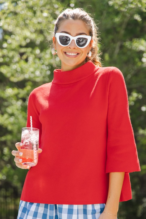 Audrey Sweater, Red