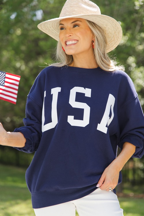 USA Graphic Sweatshirt, Navy - 0509-264.jpg