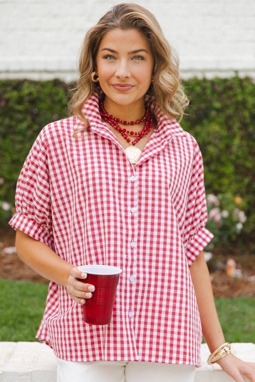 Grayson Gingham Shirt, Red/White - 0509-4.jpg