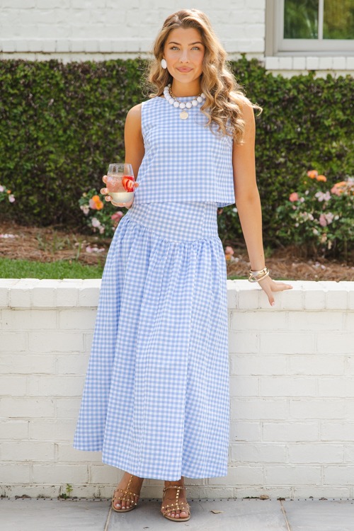 Gingham Skirt Set, Baby Blue - 0509-50.jpg
