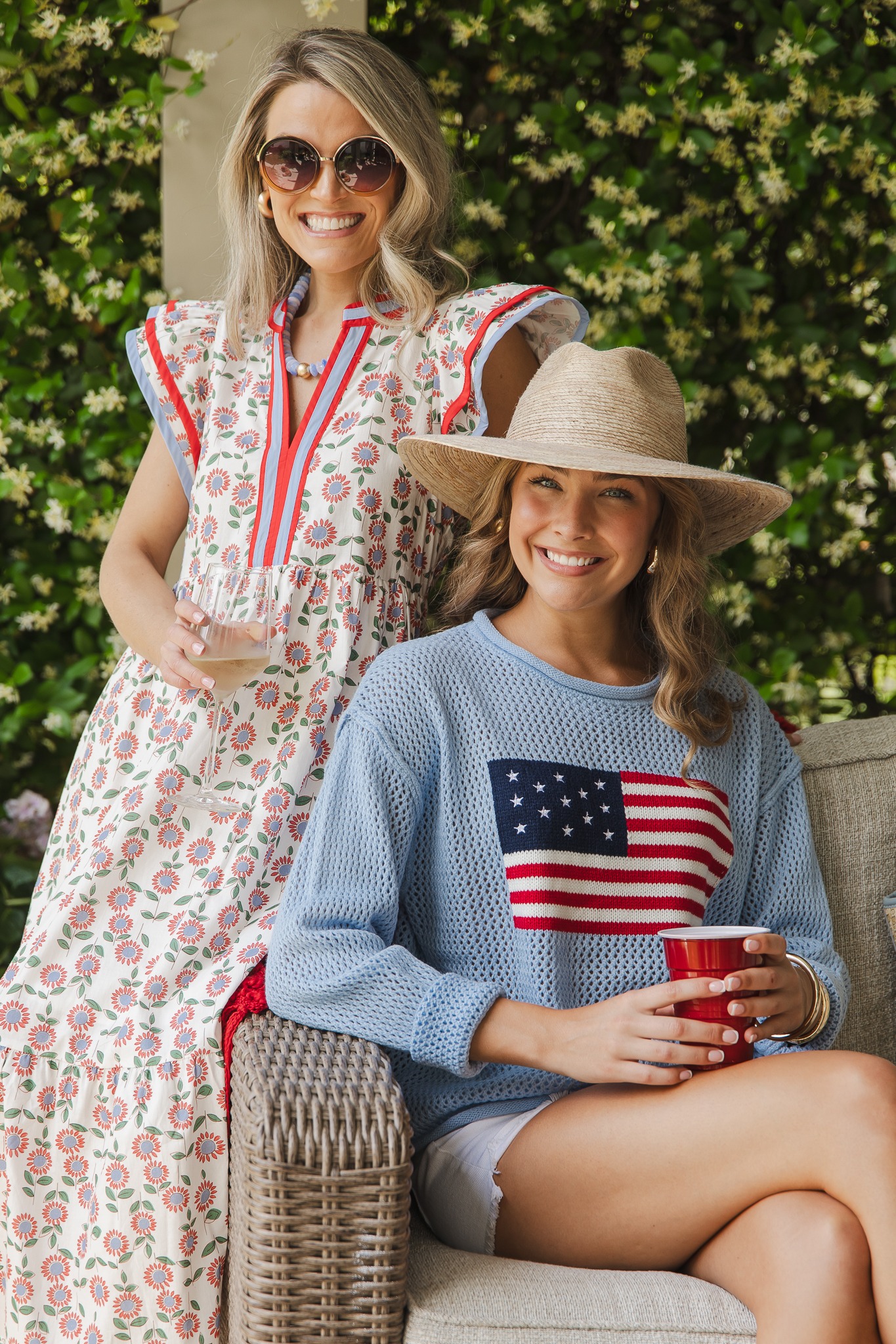 USA Flag Crochet Sweater, Powder Blue - 0509-76h.jpg