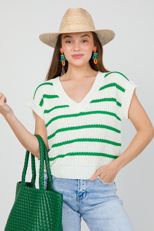 Celine Stripe Sweater, Green - 0509-77.jpg