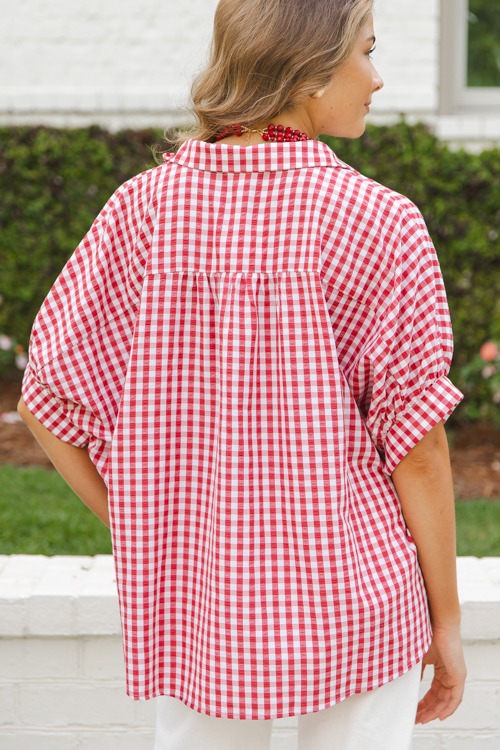 Grayson Gingham Shirt, Red/White - 0509-8.jpg