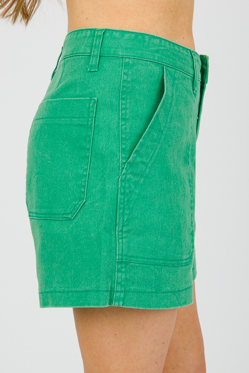 Kyla Denim Shorts, Green - 0509-86.jpg