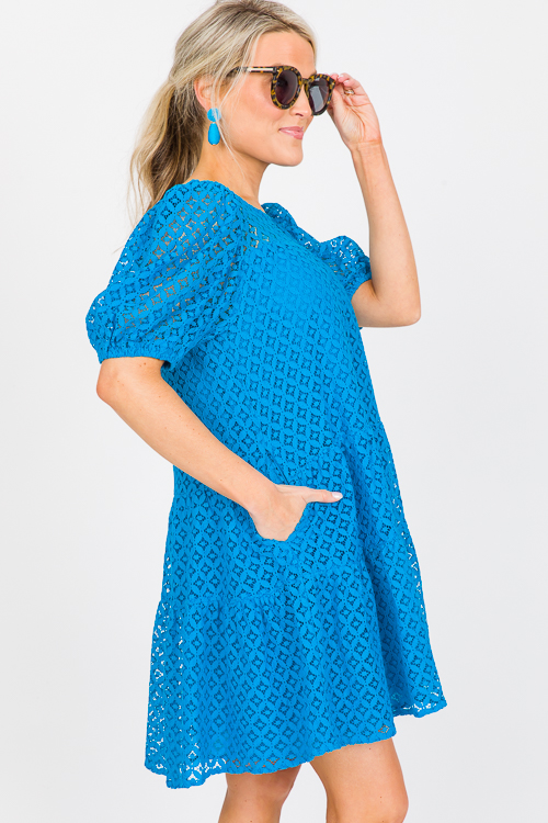 Turquoise Lace Dress