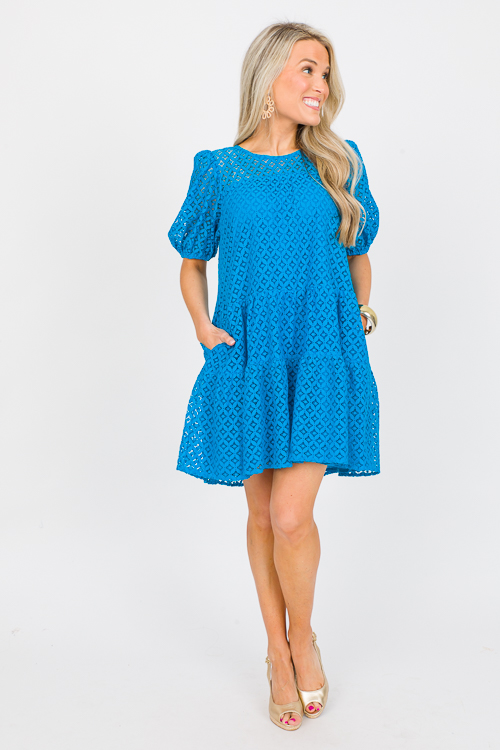 Turquoise Lace Dress