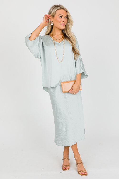 Slip Dress Set, Mint