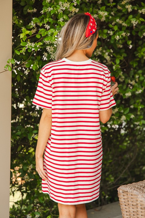 Stripe T-Shirt Dress, Red - 0510-93.jpg