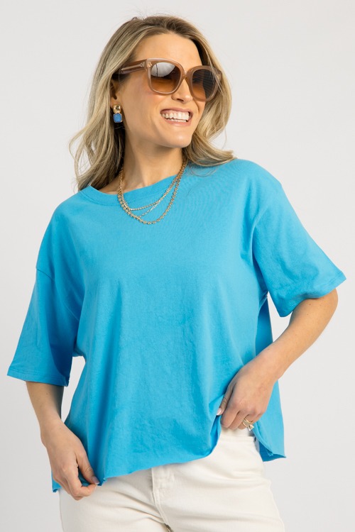 Raw Hem Tee, Aqua Blue - 0512-14.jpg