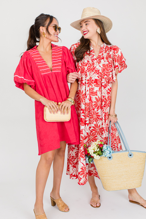 Donna Maxi, Red Floral