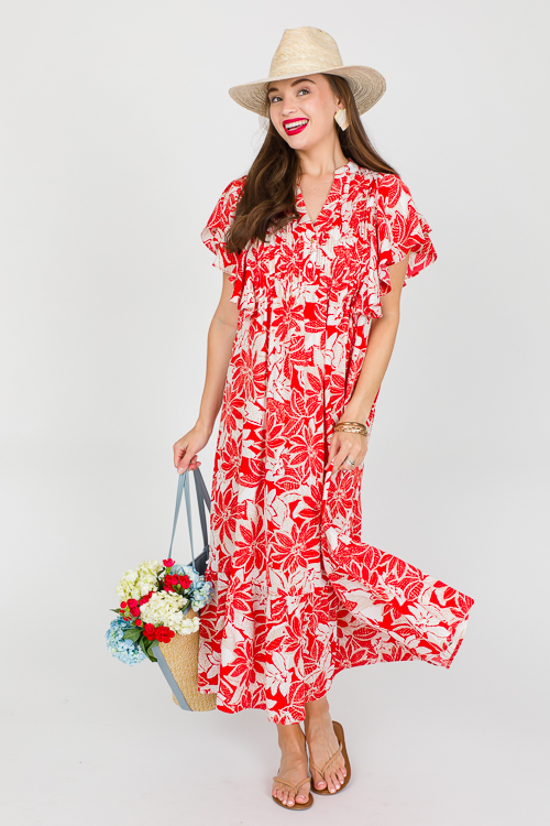 Donna Maxi, Red Floral
