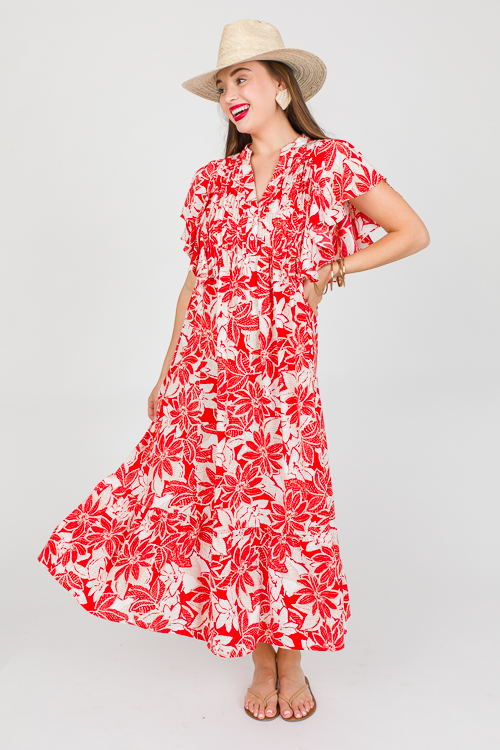 Donna Maxi, Red Floral