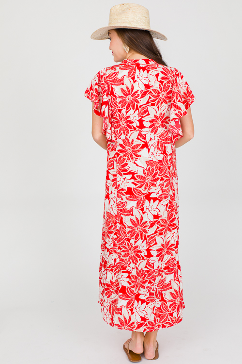Donna Maxi, Red Floral