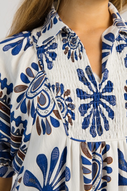 Smock Yoke Printed Maxi, Navy Mix - 0513-3.jpg