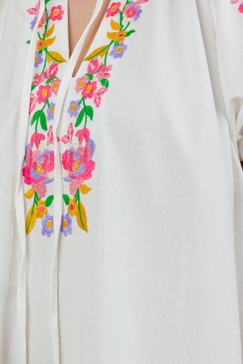 Floral Embroidery Linen Dress - 0513-87.jpg