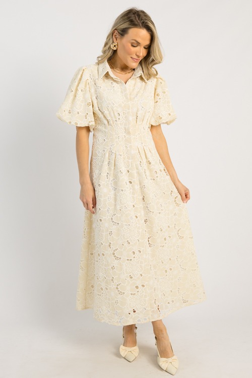 Floral Eyelet Button Midi, Beige - 0514-10.jpg