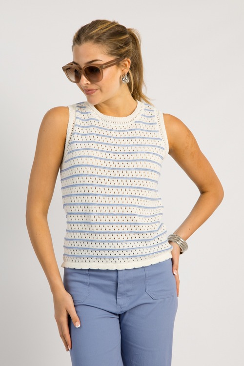 Bayside Sweater Tank, Ivory/Blue - 0514-196.jpg