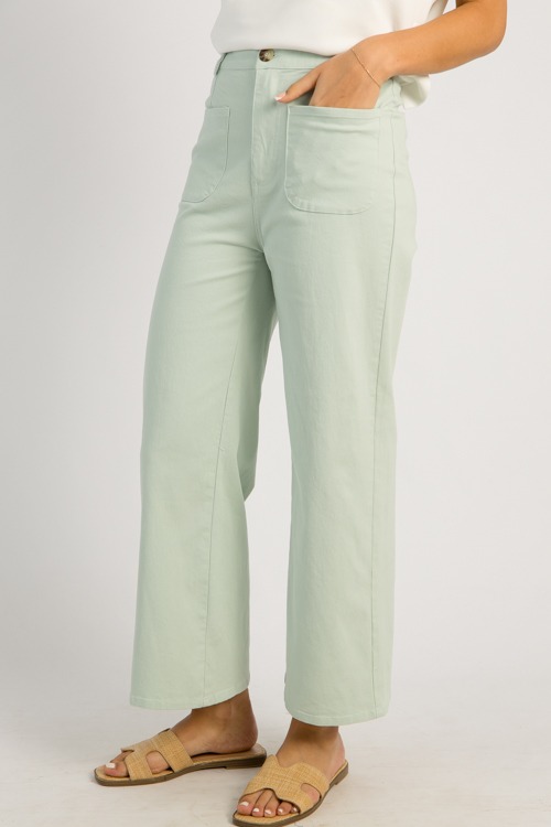 Dorian Twill Pants, Seafoam