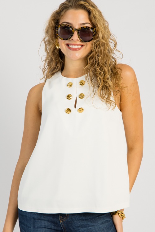 Chic Button Tank, Off White - 0515-134.jpg