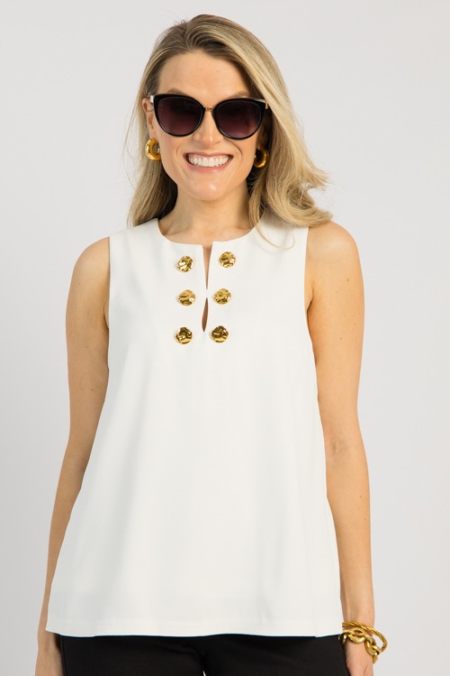 Chic Button Tank, Off White - 0515-137.jpg