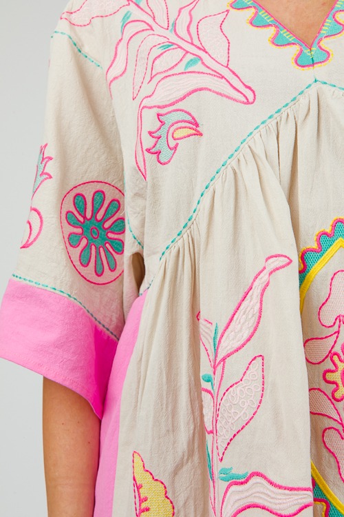 Boho Embroidery Dress, Taupe Pink - 0515-168h.jpg
