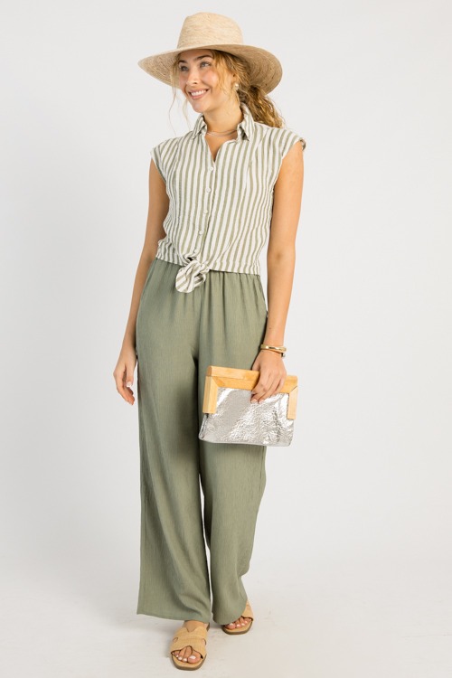 Crinkle Pull-On Pants, Sage - 0515-42.jpg