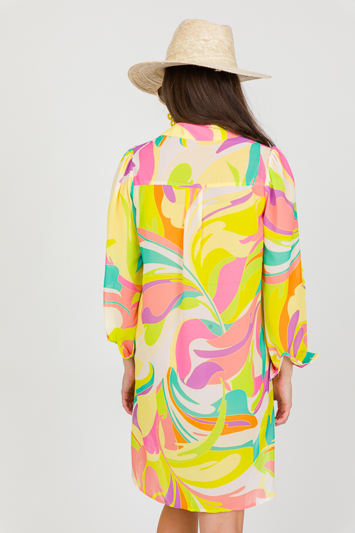Summer Breeze Shirt Dress, Chartreuse