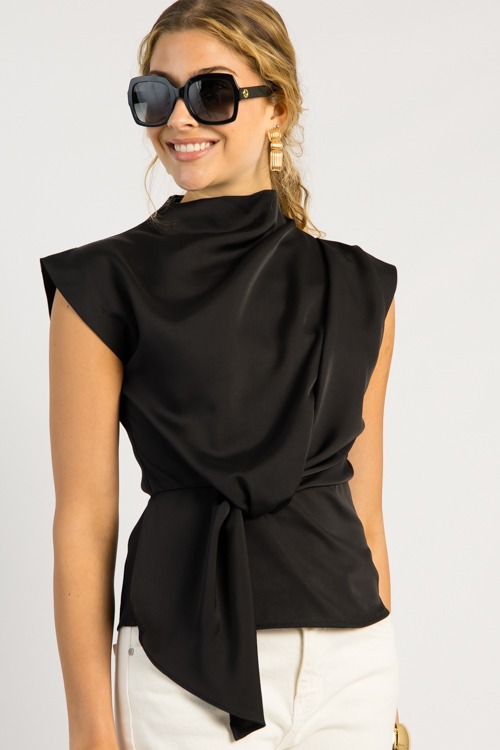 Twist Waist Blouse, Black - 0515-85h.jpg