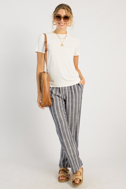 Pull-On Stripe Pants, Navy White - 0515-9h.jpg