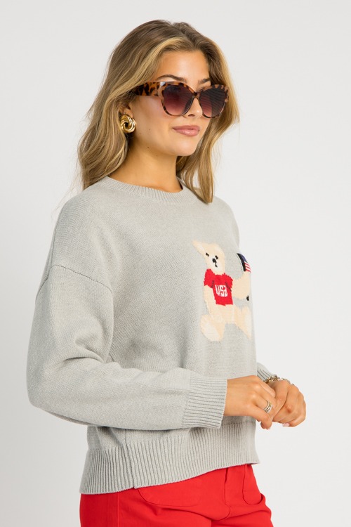 Teddy Bear Flag Sweater, H Grey - 0516-100.jpg