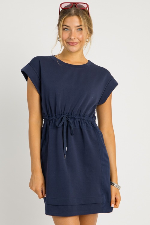 Vera Knit Dress, Navy